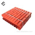 Rock crushing spare parts jaw plate